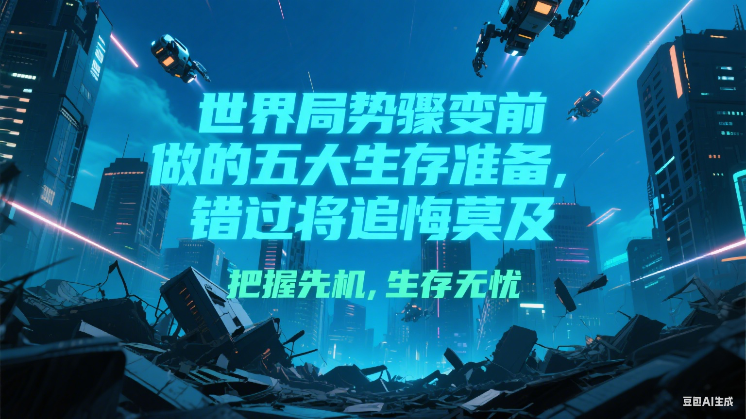 付费文章《世界局势骤变前必做的五大生存准备，错过将追悔莫及》-二当家网创资源站