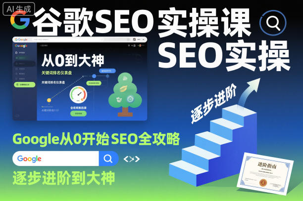 谷歌SEO实操课，Google从0开始SEO全攻略，逐步进阶到大神(更新26年)-二当家网创资源站