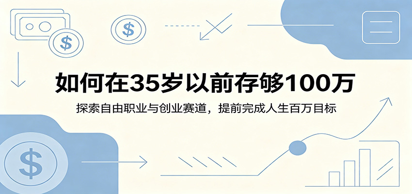 如何在35岁以前存够100万：探索自由职业与创业赛道，提前完成人生百万目标-二当家网创资源站
