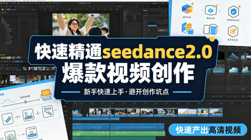 快速精通seedance2.0爆款视频创作，快速产出高清视频，避开大量创作坑点，新手也能快速上手-二当家网创资源站