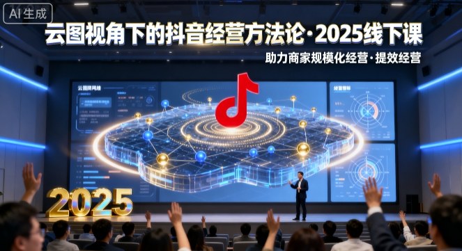 云图视角下的抖音经营方法论，2025线下课，助力商家规模化经营，提效经营(录音+字幕)-二当家网创资源站