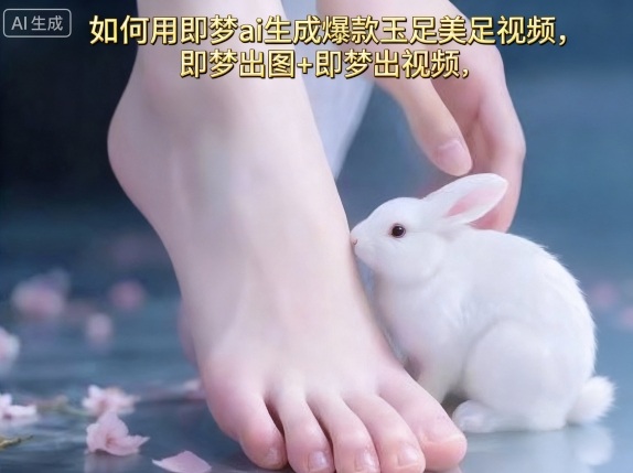 如何用即梦ai生成爆款玉足美足视频，即梦出图+即梦出视频，快速涨粉-二当家网创资源站