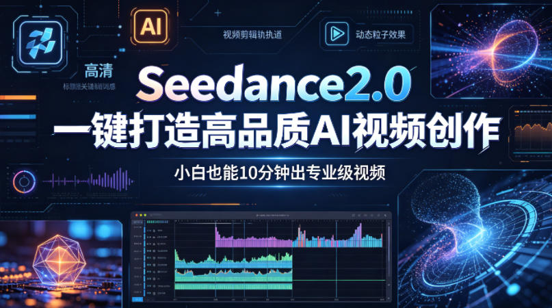 Seedance2.0一键打造高品质AI视频创作，小白也能10分钟出专业级视频-二当家网创资源站