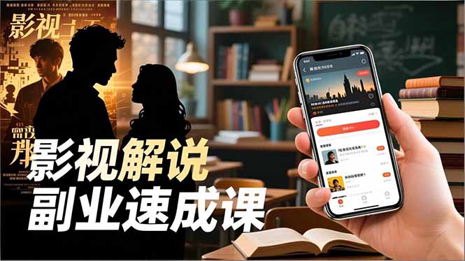 Tk影视解说副业速成课,软件安装、全流程实操、爆款预设,新手两周变现-二当家网创资源站