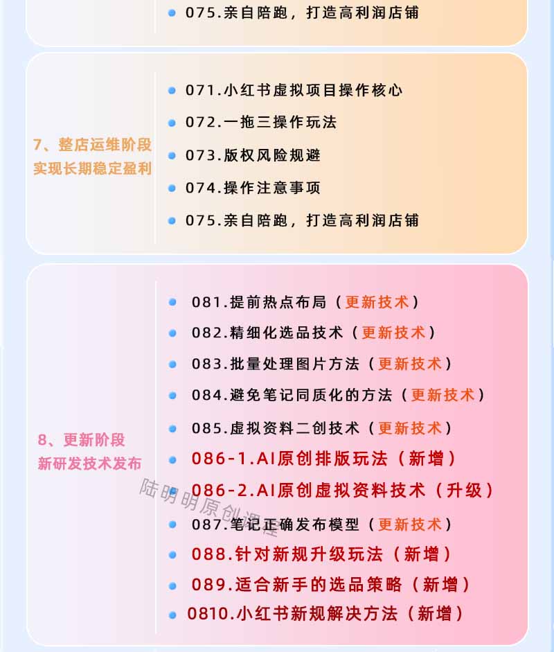 图片[4]-小红书虚拟项目特训班9.0，全面拥抱AI，批量产出原创PPT货源，单品/单店纯利润几万到几十W-二当家网创资源站