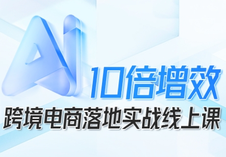 跨境电商10倍增效，跨境电商AI落地实战线上课-二当家网创资源站