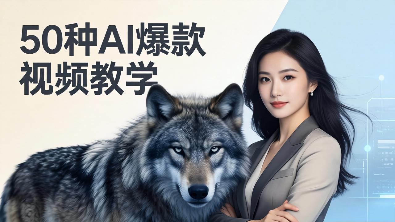 50种AI爆款视频教学:影视级古诗词+治愈萌宠+山海经蛟龙,高阶宝典商业落地-二当家网创资源站