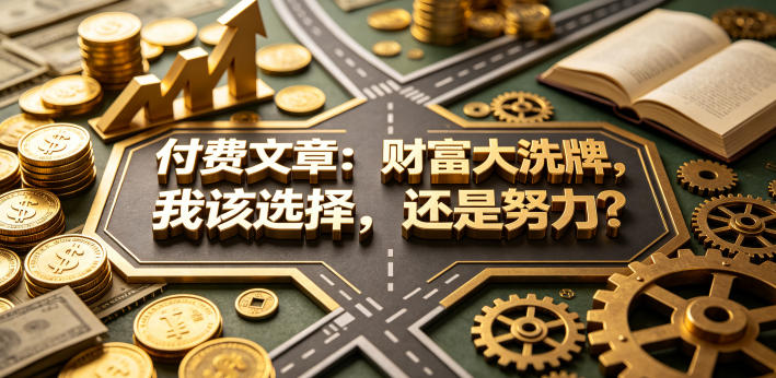 付费文章：财富大洗牌，我该选择，还是努力？-二当家网创资源站