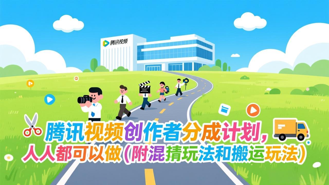 腾讯视频创作者分成计划，人人都可以做(附混剪玩法和搬运玩法-二当家网创资源站