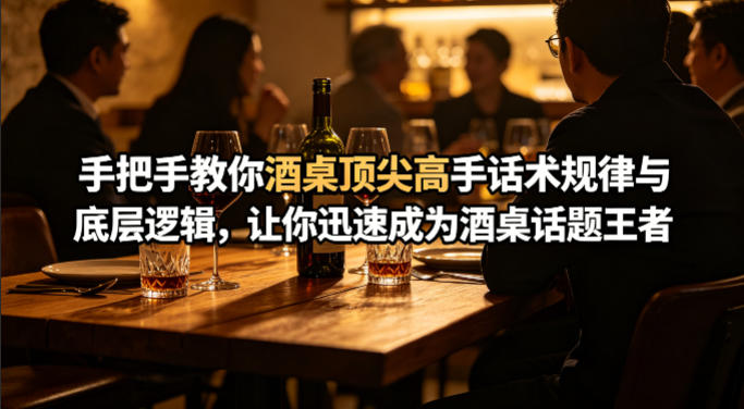 付费文章：手把手教你酒桌顶尖高手话术规律与底层逻辑，让你迅速成为酒桌话题王者(二十年全网独家经验分享)-二当家网创资源站
