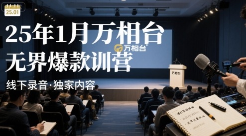 25年1月万相台无界爆款特训营线下录音-二当家网创资源站