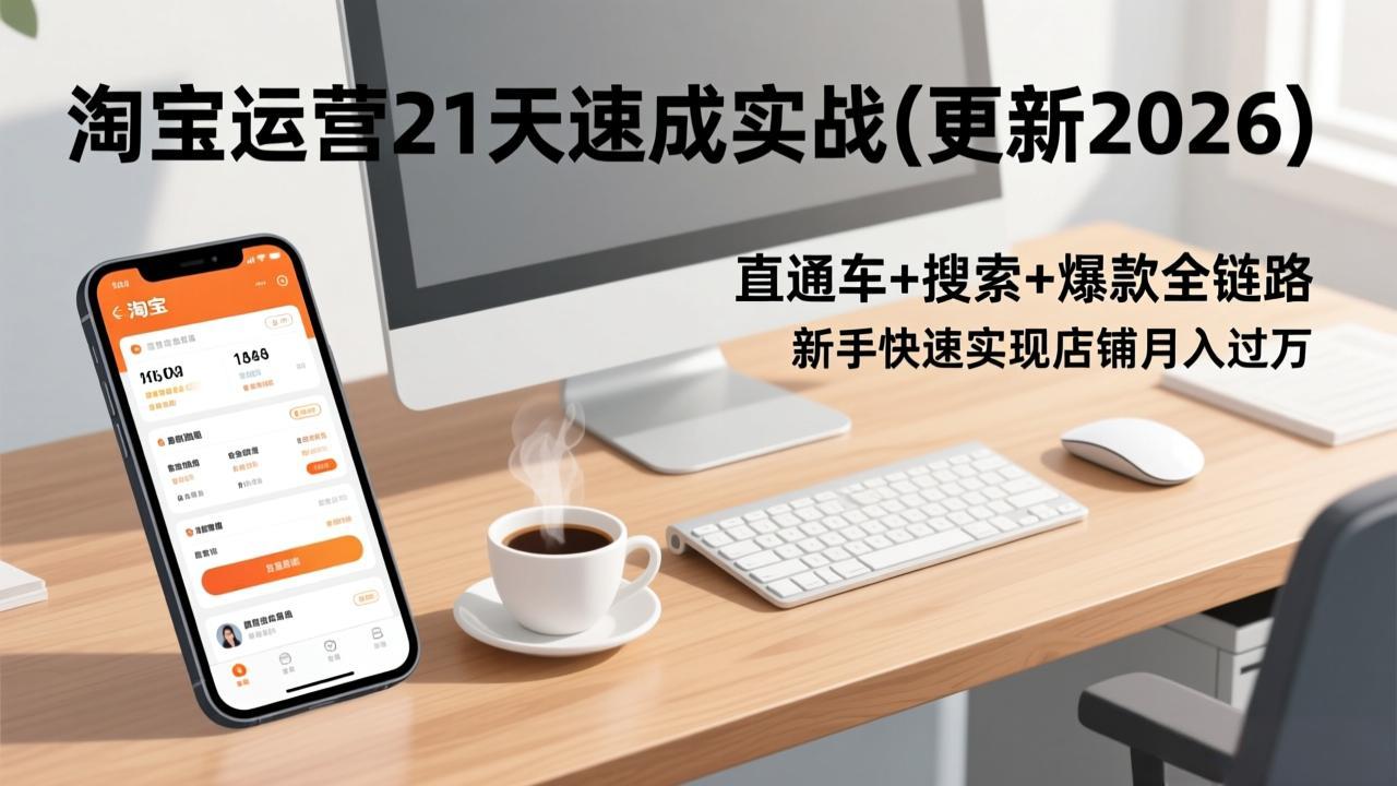 淘宝运营21天速成实战(更新2026-二当家网创资源站