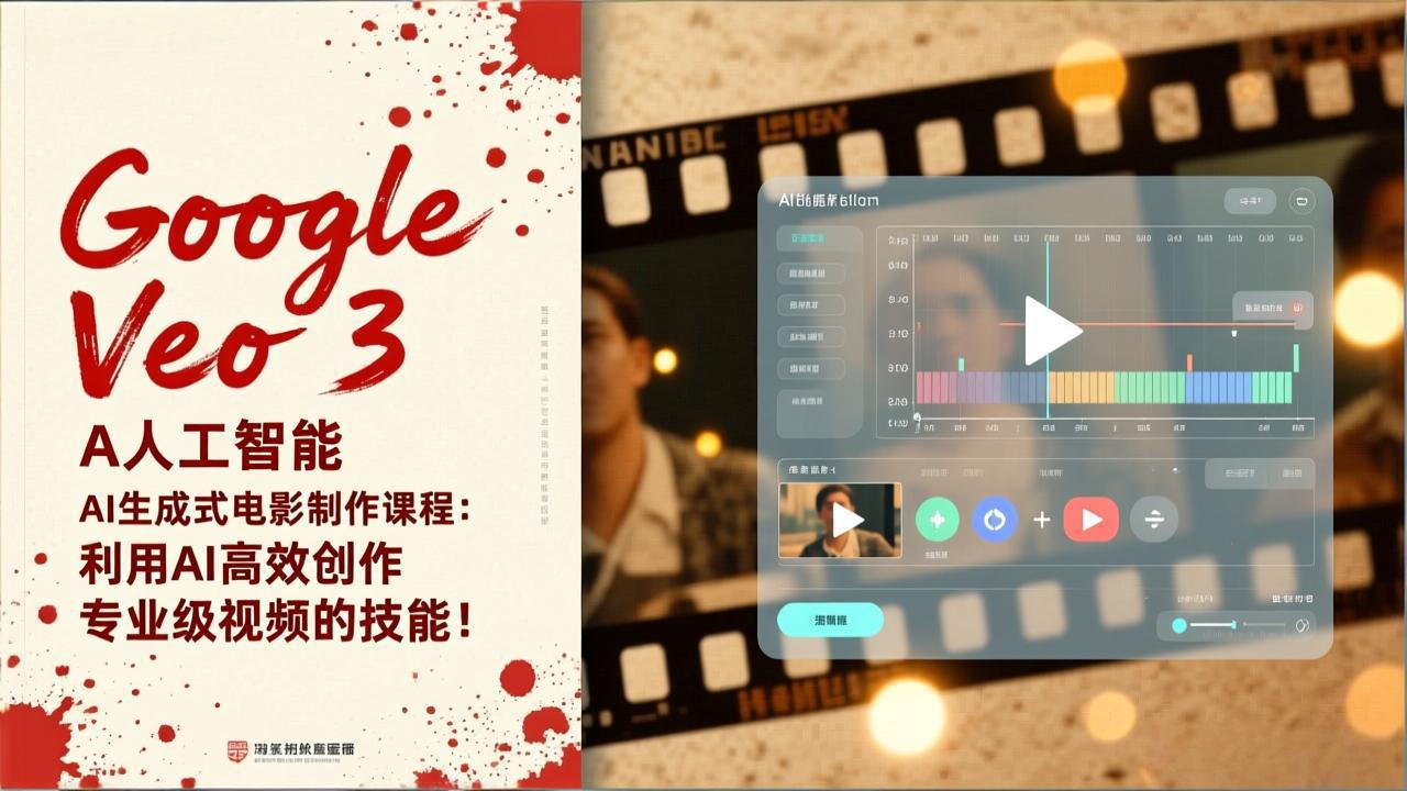 Google Veo 3人工智能AI生成式电影制作课程：利用AI高效创作专业级视频的技能！-二当家网创资源站
