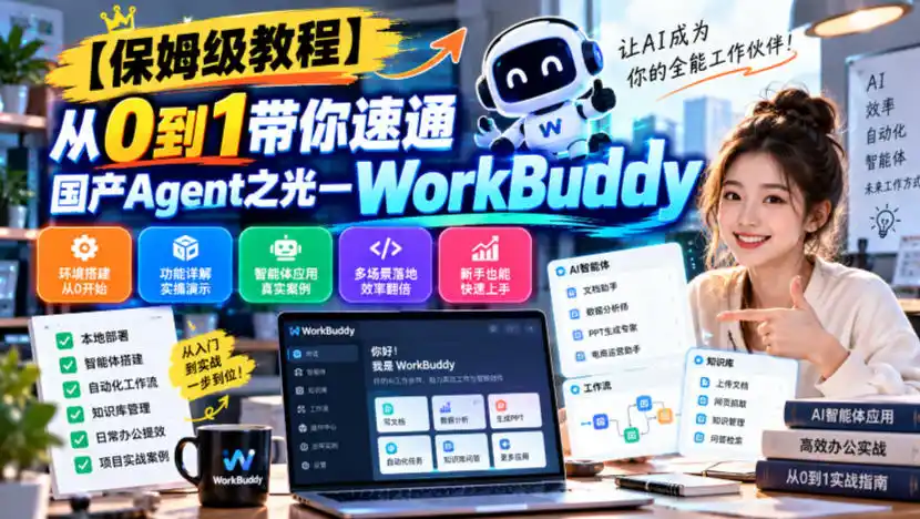 【保姆级教程】从0到1带你速通国产Agent之光—WorkBuddy【文档】-二当家网创资源站