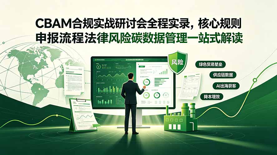CBAM合规实战研讨会全程实录，核心规则申报流程法律风险碳数据管理一站式解读-二当家网创资源站