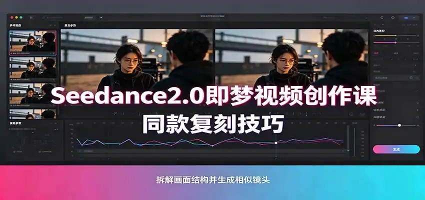 Seedance2.0即梦视频创作课:剧本式视频制作,同款复刻技巧,多行业案例落地教学-二当家网创资源站