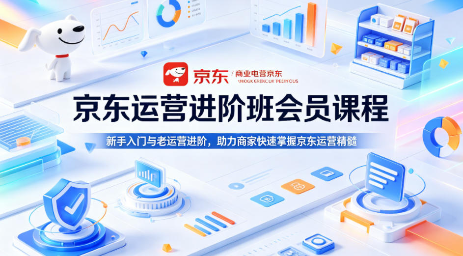 京东运营进阶班会员课程，新手入门与老运营进阶，助力商家快速掌握京东运营精髓-二当家网创资源站
