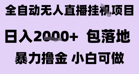 最新全自动抖音无人直播挂G项目，日入2k+ 包落地暴力撸金，小白可做【揭秘】-二当家网创资源站