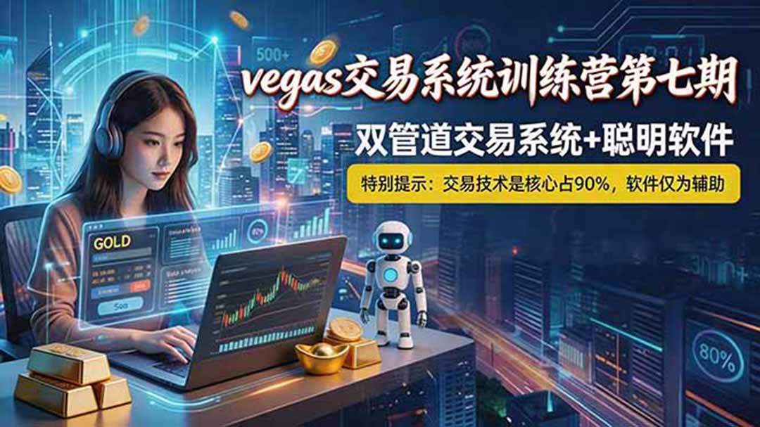 【海外美金AI搬砖】Vegas交易技术+聪明软件, 黄金期货日赚50-1000U, 长期稳定,小白轻松上手-二当家网创资源站
