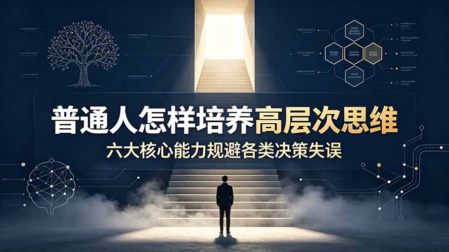 付费文章：普通人怎样培养高层次思维，六大核心能力规避各类决策失误-二当家网创资源站