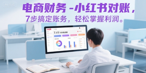 电商财务-小红书对账，7步搞定账务，轻松掌握利润-二当家网创资源站