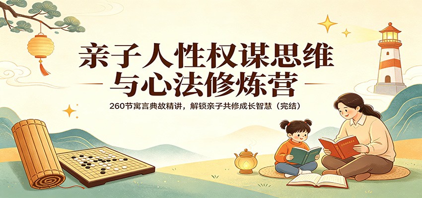 亲子人性权谋思维与心法修炼营：260节寓言典故精讲，解锁亲子共修成长智慧(完结)-二当家网创资源站