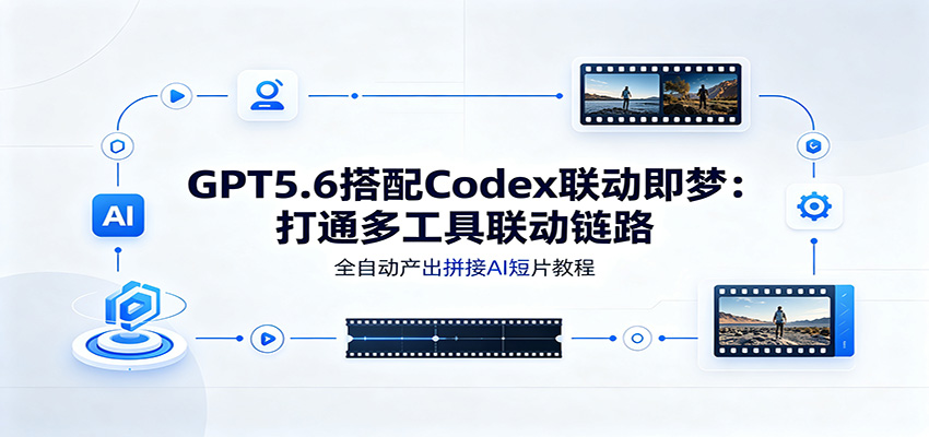 GPT5.6搭配Codex联动即梦：打通多工具联动链路，全自动产出拼接AI短片教程-二当家网创资源站