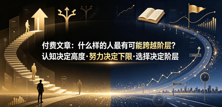付费文章:什么样的人最有可能跨越阶层?认知决定高度·努力决定下限·选择决定阶层-二当家网创资源站