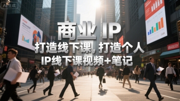 商业IP打造线下课，打造个人 IP线下课视频+笔记-二当家网创资源站