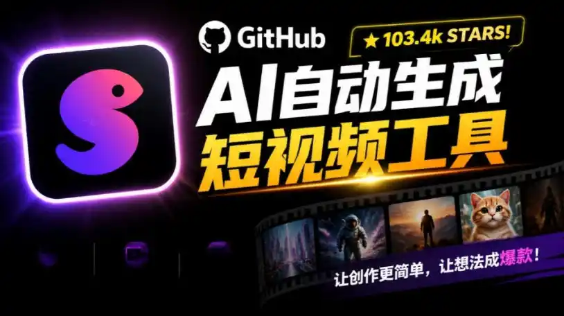 Github上103.4k stars项目!AI自动生成短视频工具,输入主题即可生成文案配音字幕MoneyPrinterTurbo-二当家网创资源站