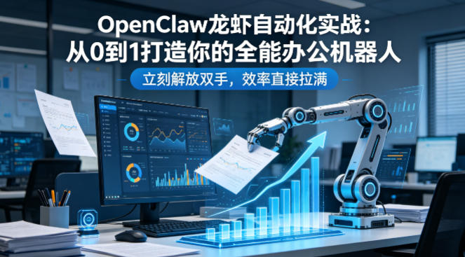 OpenClaw龙虾自动化实战：从0到1打造你的全能办公机器人，立刻解放双手，效率直接拉满-二当家网创资源站