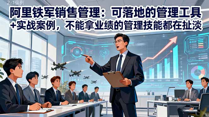 阿里铁军销售管理:可落地的管理工具+实战案例,不能拿业绩的管理都在扯淡-二当家网创资源站