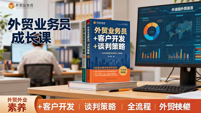 外贸业务员成长课：职业素养+客户开发+谈判策略、掌握全流程外贸技能-二当家网创资源站