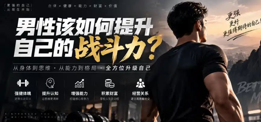 付费文章:男性该如何提升自己的战斗力?-二当家网创资源站