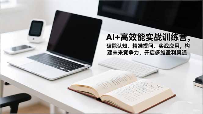 AI+高效能实战训练营，破除认知、精准提问、实战应用，构建未来竞争力，开启多维盈利渠道-二当家网创资源站