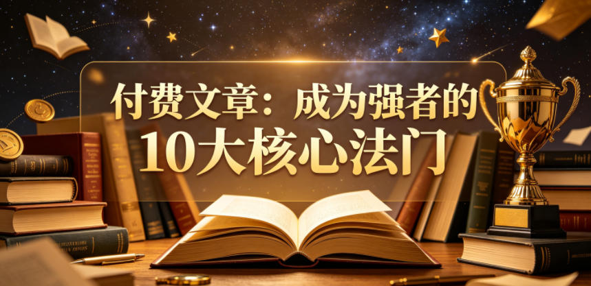 付费文章：成为强者的10大核心法门-二当家网创资源站