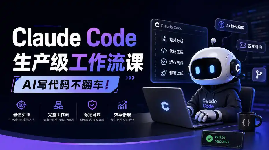 Claude Code生产级工作流课,AI写代码不翻车!【原创双语字幕】-二当家网创资源站