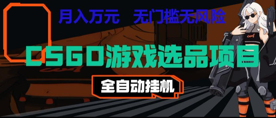 CSGO游戏自动扫货项目，全自动运行，月入1W，无风险，长期稳定可以做【揭秘】-二当家网创资源站