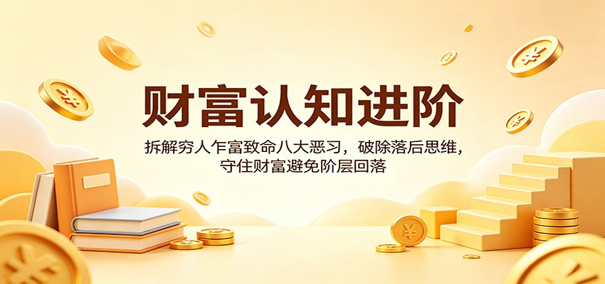 财富认知进阶：拆解穷人乍富致命八大恶习，破除落后思维，守住财富避免阶层回落-二当家网创资源站