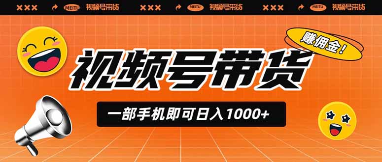 视频号带货,一部手机即可日入1000+,无人直播玩法轻松躺赚带货佣金-二当家网创资源站