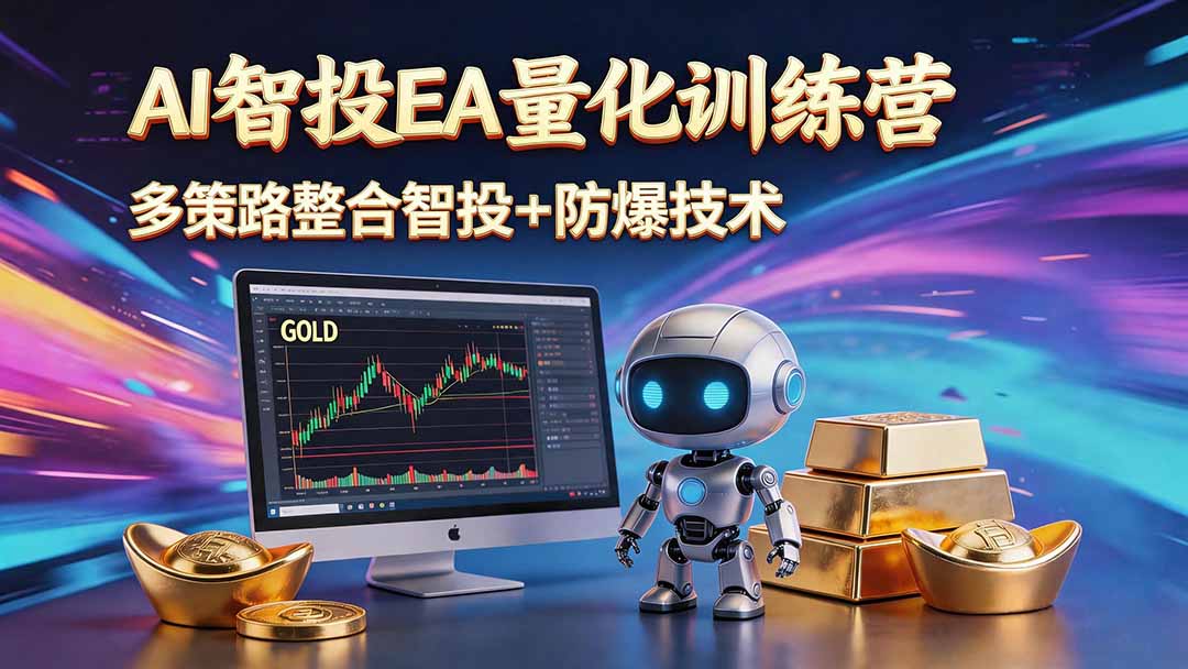 AI智投EA量化运营技术,自动化黄金操盘技术,小白也可以轻松上手日入1000+-二当家网创资源站