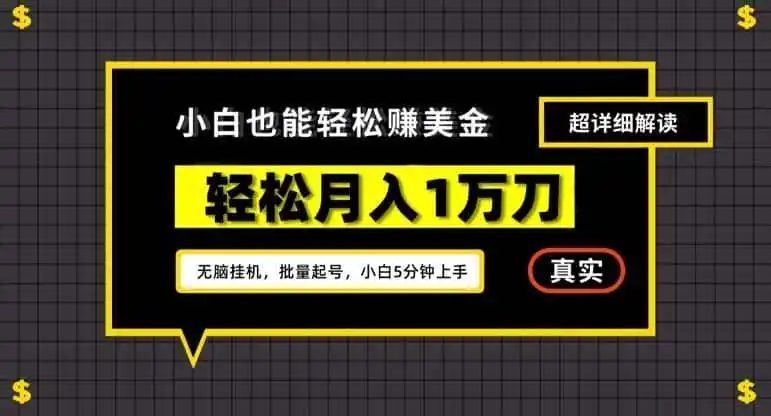 谷歌看广告撸美金2.0,无脑挂机,多号操作,月入1万刀【揭秘】-二当家网创资源站
