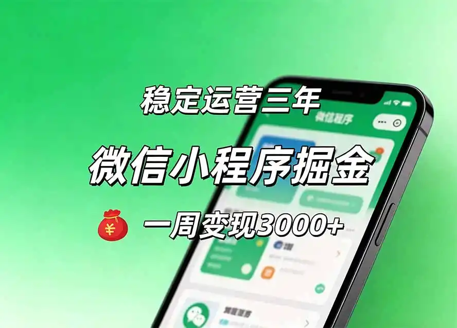 月收益稳定1W+的微信小程序,前期积累客户,后期躺平养老,小白轻松上手-二当家网创资源站