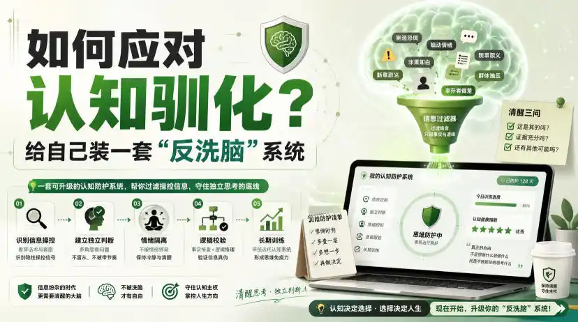 付费文章：如何应对认知驯化？给自己装一套“反洗脑”系统-二当家网创资源站