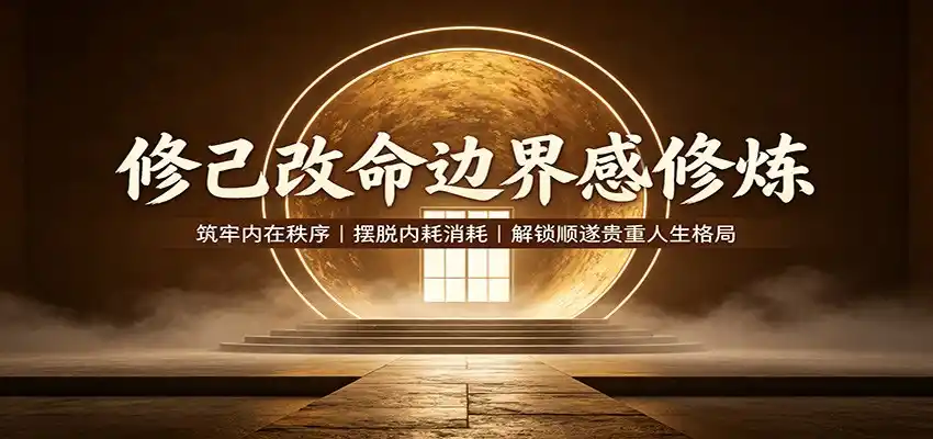 修己改命边界感修炼:筑牢内在秩序,摆脱内耗消耗,解锁顺遂贵重人生格局-二当家网创资源站