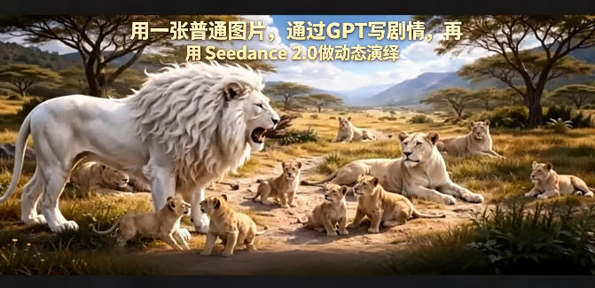 用一张普通图片，通过GPT写剧情，再用Seedance 2.0做动态演绎，居然能生成迪士尼风格搞笑动画-二当家网创资源站