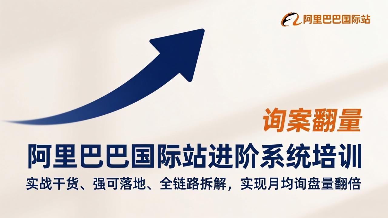 阿里巴巴国际站进阶系统培训，实战干货、强可落地、全链路拆解，实现月均询盘量翻倍-二当家网创资源站