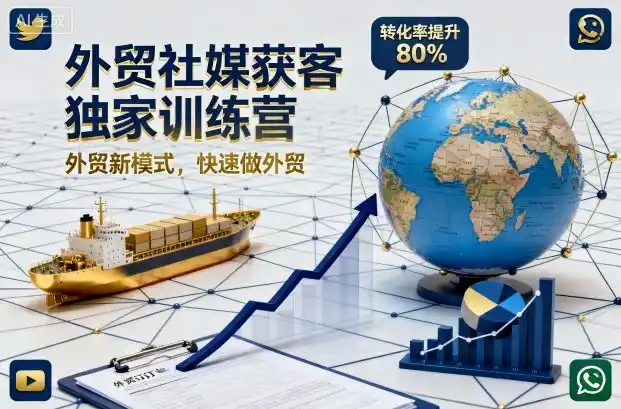 外贸社媒获客独家训练营，外贸新模式，快速做外贸(更新26年08月21日)-二当家网创资源站