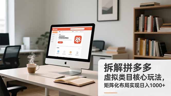 拆解拼多多虚拟类目核心玩法，矩阵化布局实现日入1000+-二当家网创资源站