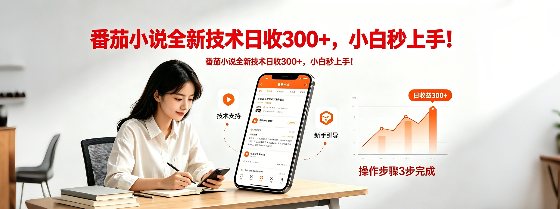 番茄小说全新技术全新玩法!无脑日收300+-二当家网创资源站